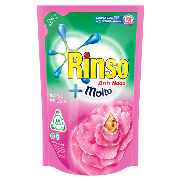 Rinso Molto Deterjen Cair Rose Fresh packshot