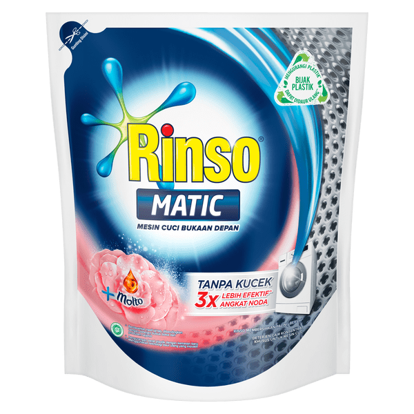 Rinso Matic Deterjen Cair Bukaan Depan packshot