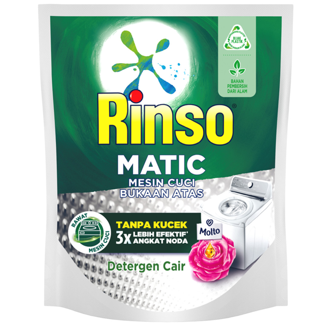 Rinso Matic Deterjen Cair Bukaan Atas packshot