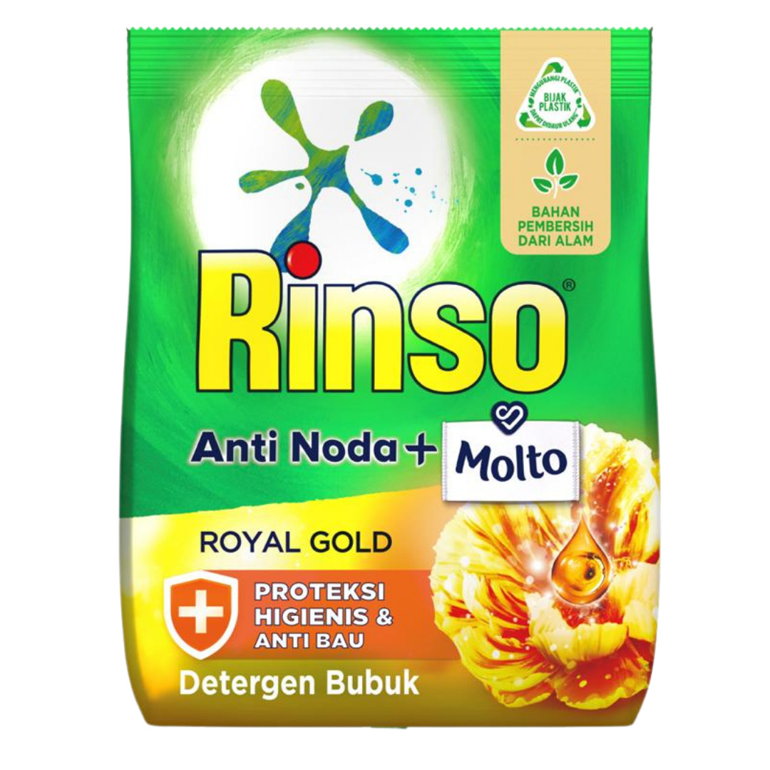 Rinso Molto Deterjen Bubuk Royal Gold packshot