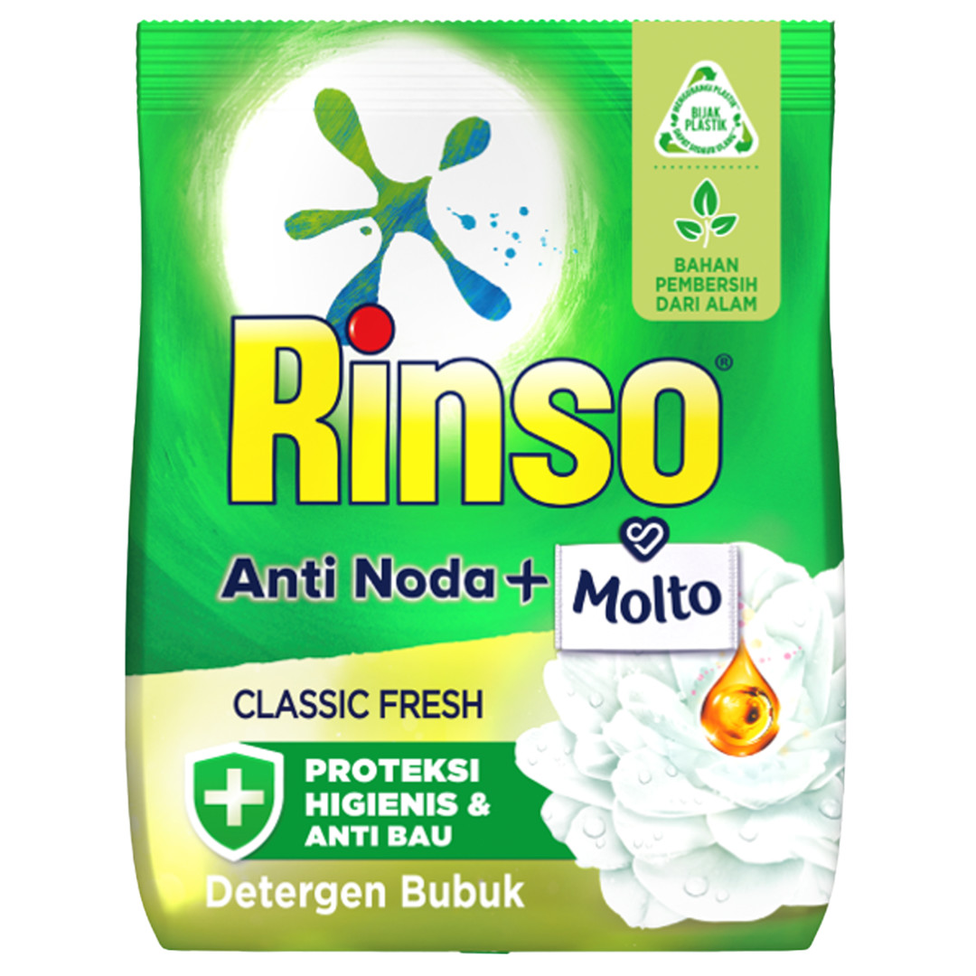 Rinso Anti Noda Deterjen Bubuk Classic Fresh packshot
