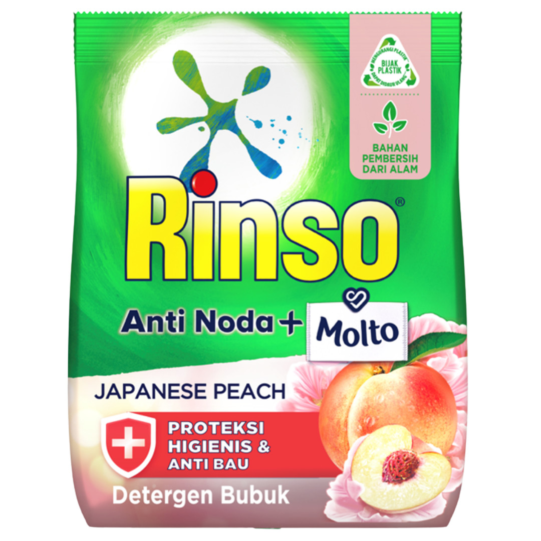 Rinso Molto Deterjen Bubuk Japanese Peach packshot
