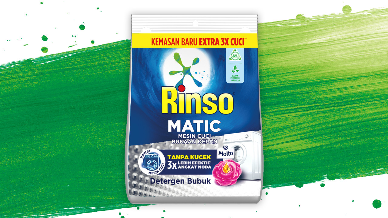 Rinso Matic Bukaan Depan Detergen Bubuk